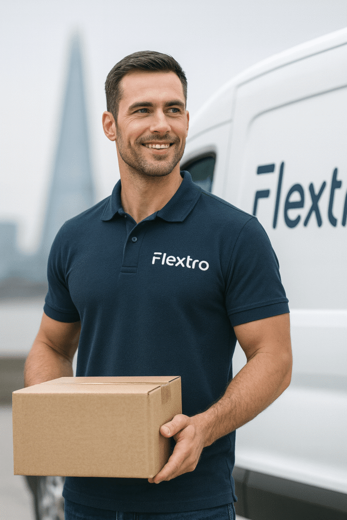 Flextro dedicated courier vehicle ready for same day delivery